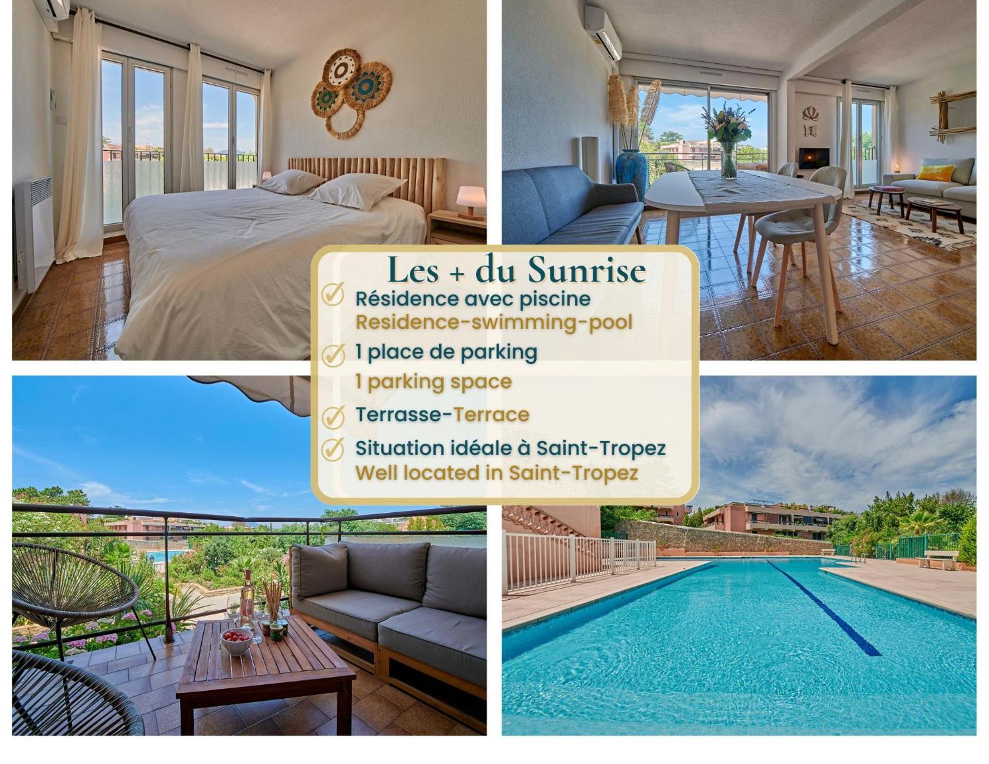 Sunrise -Swimming-Pool-Saint-Tropez Center-Parking Apartment Exterior photo